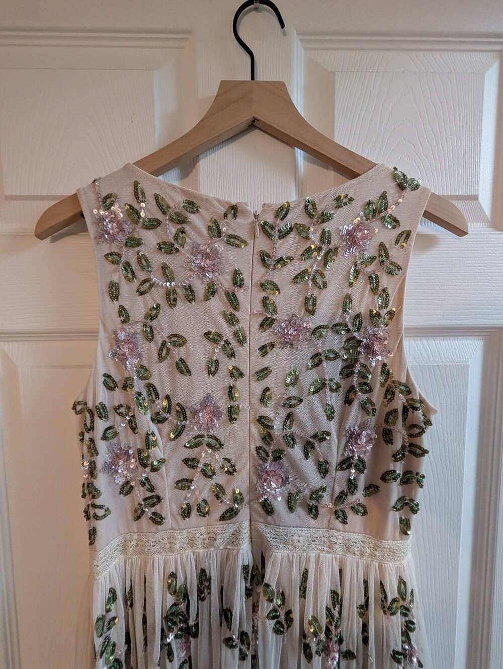 BHLDN x Adrianna Papell Samba Beaded Gown SIZE 10 - Picture 13 of 14